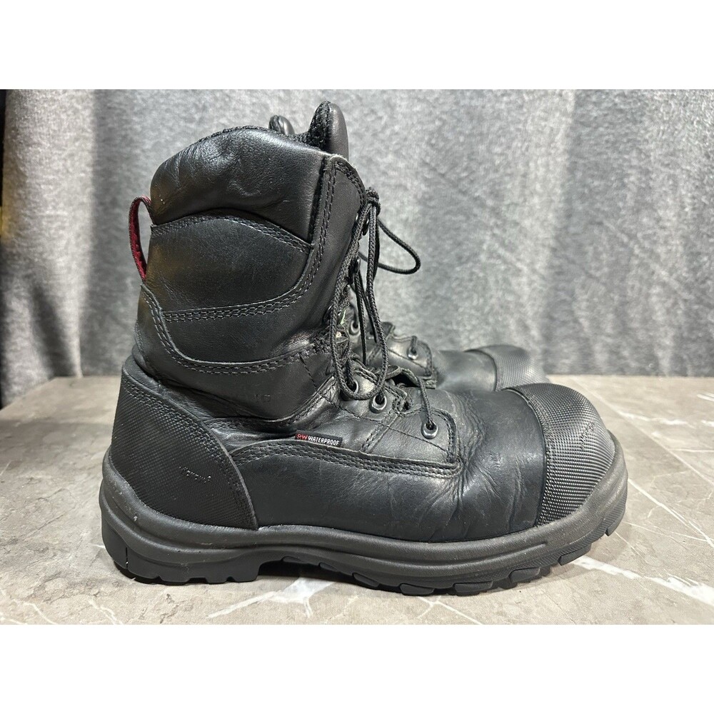 Red Wing Steel Toe Vibram Boots Men Black 3512 U.S. Sz 10D